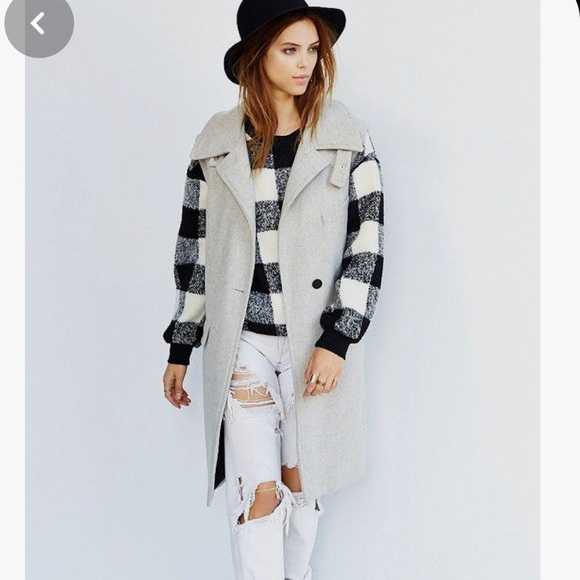 JOA Gray Long Vest sleeveless coat - Picture 10 of 10